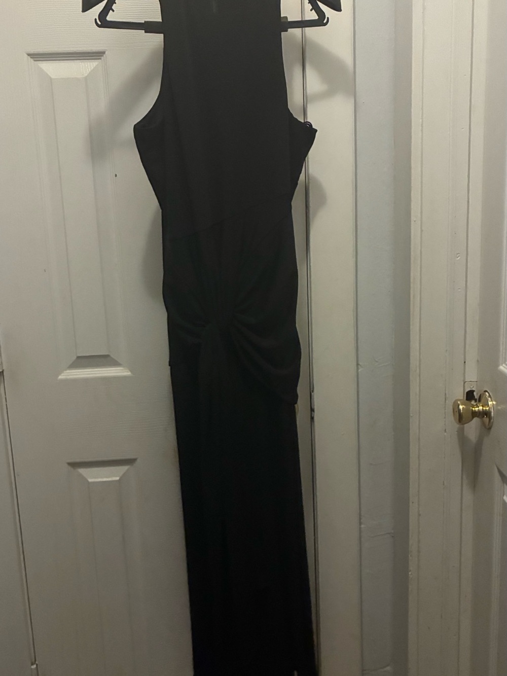 cinq a sept Black Twist-Waist Maxi Dress